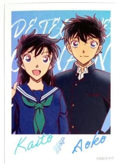 名探偵コナン ツインブロマイド 黒羽快斗&中森青子 - メルカリ