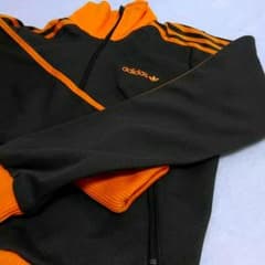 adidas originals ジャージ　茶色xオレンジのサムネイル