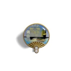 隅田川 浅草 うちわ型 ピンバッジのサムネイル