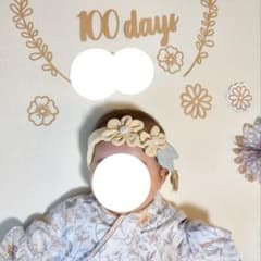 ベビーヘアバンド　花　黄色のサムネイル