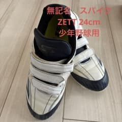 ZETT 少年野球用　無記名　スパイク　24cmのサムネイル