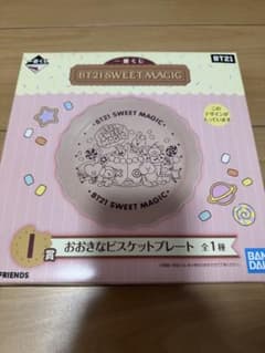 BT21 SWEET MAGIC 큰 비스킷 플레이트 이치 반 쿠지