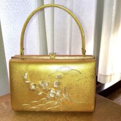 和装用バッグ ゴールド 桜模様のサムネイル