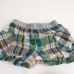 バンサンカン様専用★かぼちゃパンツ グリーン×チェックのサムネイル