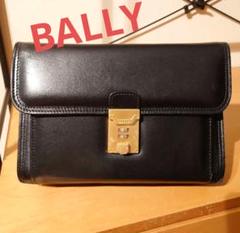 BALLY ブラックレザー クラッチバッグ セカンドバッグ - メルカリ