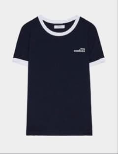 Bershka (Zara 姉妹ブランド)Tシャツ ネイビー Sのサムネイル