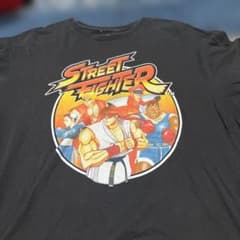 Street Fighter T 셔츠 블랙 단타케