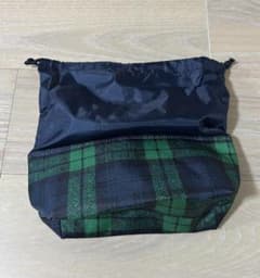 신품・ 미사용 이세탄 오리지널 보냉 점심 가방 건착 블랙 워치 비매품