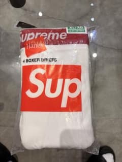 Supreme Hanes 4 Boxer Briefs White XLのサムネイル