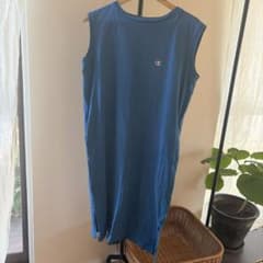 Champion ノースリーブ ワンピース ブルー Mのサムネイル