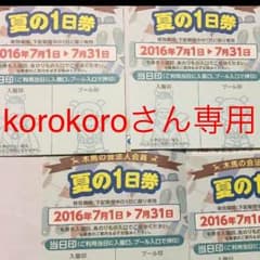 としまえん。七月限定 。 １枚値段。のサムネイル
