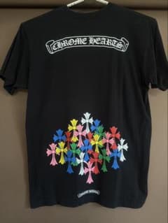 希少CHROME HEARTS ブラック Tシャツクロスパッチ - メルカリ