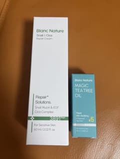 Blanc Nature スネイルシカクリーム & マジックティーツリーオイルのサムネイル