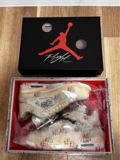 OFF-WHITE×NIKEWMNS AIR JORDAN4SP "SAIL"のサムネイル