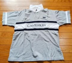 CANTERBURY ラガーシャツ 半袖 グレー - メルカリ