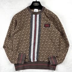現行 美品 バーバリー TBモノグラム スウェット XXS ロゴ ワッペン 茶 現行 美品 バーバリー TBモノグラム スウェット XXS ロゴ ワッペン 茶