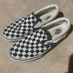 バンズ VANS チェック柄 スリップオン 25センチのサムネイル