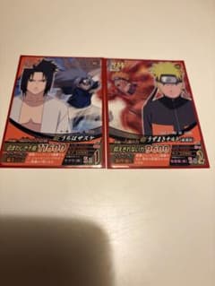 NARUTO 疾風伝 忍W カード うちはサスケ うずまきナルトのサムネイル