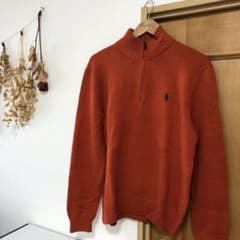 ラルフローレン ニット ハーフジップ  ポニー刺繍 90'sのサムネイル