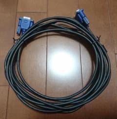 ディスプレイケーブル D-sub15ピン VGA-VGA スリム 5m ブラックのサムネイル