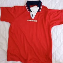 UMBRO レッド ポロシャツ 14 新品 UMBRO サッカーシャツ レッド XL ゲームシャツ - メルカリ
