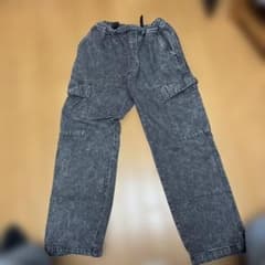 ケミカルウォッシュ カーゴパンツ ウエストゴムのサムネイル
