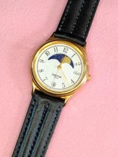 シチズン　VEGA ムーンフェイズ　デイト　稼働　新品電池　新品ベルト シチズン VEGA ムーンフェイズ デイト 稼働 新品電池 新品ベルト