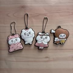 대화에 곰을 추가합시다 곰 아이 고무 열쇠 고리 5 종 세트
