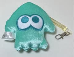 スプラトゥーン ぬいぐるみ キーホルダー パスケース マスコット ターコイズのサムネイル