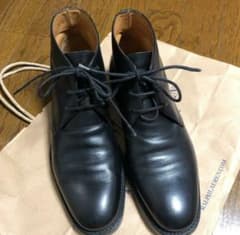Ralph Lauren ラルフローレン チャッカブーツ 黒 革のサムネイル