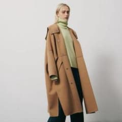 新品・タグ付】ルシェルブルー Hooded Over COAT(キャメル) - メルカリ