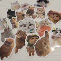 可愛い猫のステッカーセット 猫シール 詰め合わせのサムネイル