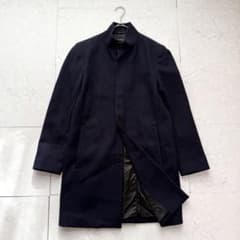 Theory スタンドカラーコート BELVIN WP A カシミヤ混 ネイビー - メルカリ