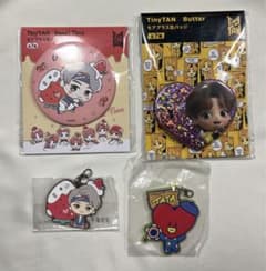 BT21 Tiny TAN 캔 배지 V