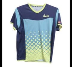 卓球用ウェア Vネック 青・緑