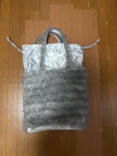 チャコットNela チュールフリル 巾着トートバッグ シルバーのサムネイル