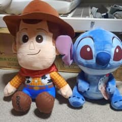 トイストーリー ウッディ スティッチ ぬいぐるみ 2体セットのサムネイル