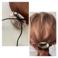 No.133 インド刺繍 ポニーフック ヘアアクセサリーのサムネイル