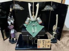 飾り代　御弓太刀飾り　屏風付き　端午の節句　こどもの日　鎧兜 楽天市場】弓太刀 藤巻 11号(緑箱) 五月人形お道具 五月人形