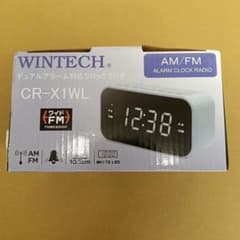 WINTECH デュアルアラームクロックラジオ CR-X1WLのサムネイル