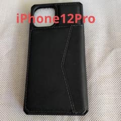 背面カード収納付き iPhone12Pro用ケース ブラックのサムネイル