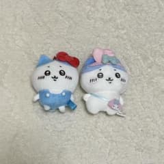 ハチワレ　マイメロ　キティ　サンリオコラボ　ちいかわ　ストラップ2個セットのサムネイル