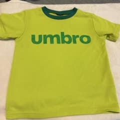 値下げumbro 蛍光グリーン シャツ　サッカー　練習着アンブロ　120 キッズ