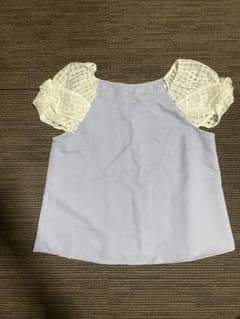 PAGEBOY パフスリーブ ブラウス 半袖 ライトブルーのサムネイル