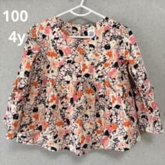 baby GAP 花柄 長袖ブラウス 4y 100のサムネイル
