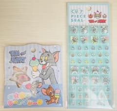 【正規品】トムとジェリー タイルシール おはじきシールフレーク　セットのサムネイル