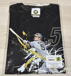 野球 阪神タイガース 中野拓夢 tシャツ Sサイズ ブラック 最多安打記念
