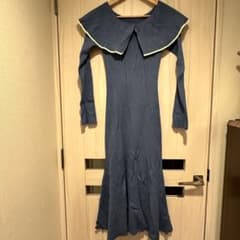 リリーブラウン　ニットワンピース　ブルーのサムネイル