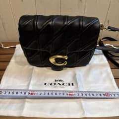 COACH ブラックレザー ショルダーバッグのサムネイル