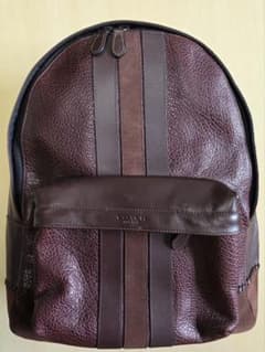 COACH ダークブラウン レザーリュックのサムネイル